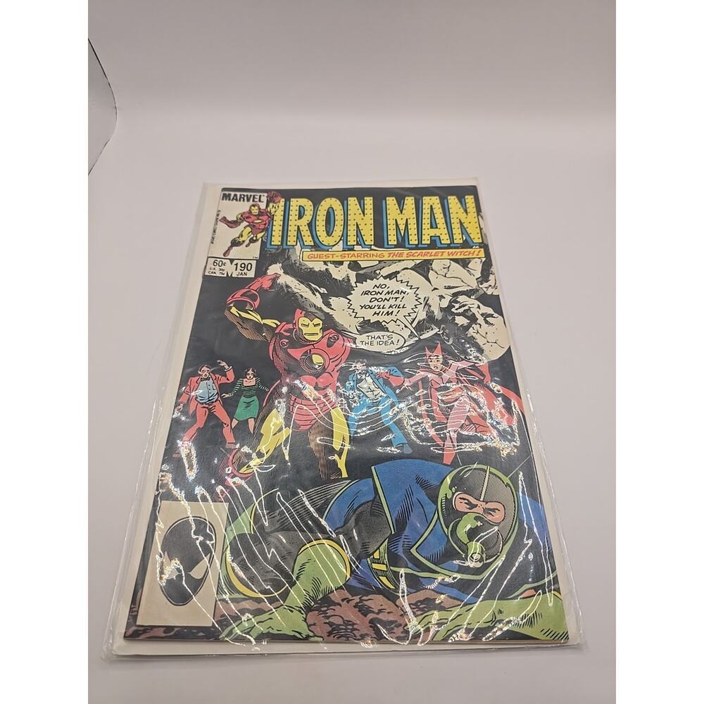 IRON‎ MAN #190 VOL. 1 EXCELLENT CONDITION MARVEL COMIC BOOK 1985